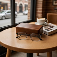 Nouveauté 2026 : Boîte à Lunettes de Luxe en Noyer Faite à la Main, Étui de Protection Portable pour Hommes et Femmes, Meilleure Vente