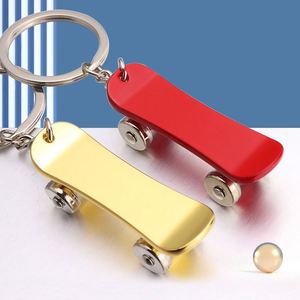 Custom Laser Logo Zinc Alloy Metal Skateboard Keychain 5 Color Option Scooter Saketboard <b>Key</b> <b>Chain</b> - Product Image 5