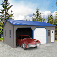 Kits de garage en métal préfabriqués pour hangar de stationnement de voiture mobile pliant portable extérieur