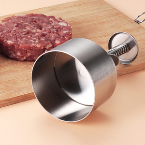 Juego de prensas para hamburguesas de acero inoxidable, 5 tamaños ajustables, moldeador de carne ecológico, herramientas para carne, para hamburguesas perfectas - Product Image 4