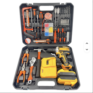 Juego <span class=keywords><strong>de</strong></span> <span class=keywords><strong>taladro</strong></span> eléctrico <span class=keywords><strong>de</strong></span> litio <span class=keywords><strong>de</strong></span> 21V con características integrales <span class=keywords><strong>Taladro</strong></span> <span class=keywords><strong>de</strong></span> <span class=keywords><strong>impacto</strong></span> <span class=keywords><strong>de</strong></span> dos velocidades y accesorios compatibles con OEM - Product Image 4