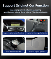 Écran de voiture Linux 10,25 pouces IPS double système pour Mercedes Benz Classe E W207 W212 NTG 4.0 5.0 Autoradio avec Carplay sans fil