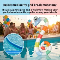 Bouée gonflable en forme de serpent pour enfants, bâton de flottation, jouet aquatique éducatif en PVC