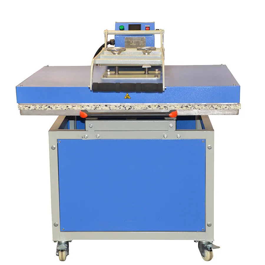 80x100cm Manual operation hand force large format textile thermo transfer heat press machine