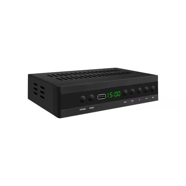 2024  Factory Price Terrestrial Digital TV Receiver   Factory Price10bit Tv Tuner Decoder TDT DVB- H265 HE-VC FTA Set Top Box
