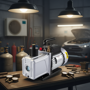 Rotary Vane <b>Vacuum</b> <b>Pump</b> 1 Hp 12 Cfm 110v Single Stage For Refrigerant Hvac Automotive Use - Product Image 2