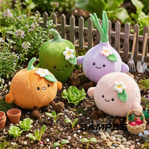 مجموعة ألعاب قطيفة على شكل اليقطين والفواكه والخضروات، دمى تعليمية ناعمة للأطفال، هدية مثالية لحفلات استقبال المولود - Product Image 2