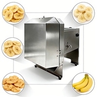 Automatische bananen snijmachine 130 tpm voor restaurants, stopt langzame handmatige snijding, 775 motor elektrische versie, nieuw, eenvoudig te bedienen