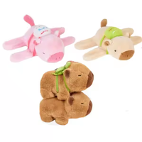 Vente chaude Capybara En Peluche Jouet Poignet Animal En Peluche Slap Band pour Halloween Cadeau De Noël En Peluche Capybara Bracelet Poupée