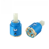 Noyau de valve Naijie pour robinets d'eau chaude et froide de salle de bain et de cuisine, 25 mm, double étanchéité, noyau de valve en céramique à rotation libre