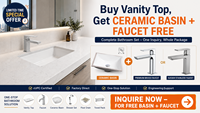 Comptoirs de salle de bain et de cuisine en granit préfabriqué blanc rose Brésil personnalisé Guanmay, éviers sous plan, dessus de meuble-lavabo, dessus de table