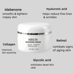 Crème réparatrice pour <span class=keywords><strong>la</strong></span> peau à l'idebenone |   <span class=keywords><strong>Lotion</strong></span> raffermissante anti-âge <span class=keywords><strong>et</strong></span> anti-rides à l'acide hyaluronique pour les bras, le cou <span class=keywords><strong>et</strong></span> le corps - Product Image 5