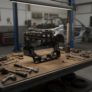 Refuerzo de Barra de Parachoques para Jetta 19-20 Lado Izquierdo (RPC) - Nueva Pieza de Repuesto Atornillable con Recortes para Faros Antiniebla Modelo P1074 - Product Image 2