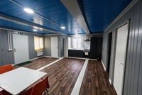Maison conteneur modulaire en acier préfabriquée pour l'hébergement sur chantier extérieur