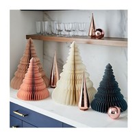 Décoration de lanterne en nid d'abeille - Boules de Noël en papier de qualité supérieure pour une décoration de fêtes durable