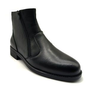 Hombres de negocios <span class=keywords><strong>Chelsea</strong></span> Boots Diseñador Botines Hombres Cuero Precio al por mayor Zapatos de vestir de los hombres al por mayor Negro <span class=keywords><strong>Chelsea</strong></span> Boots - Product Image 4