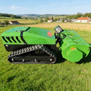 เครื่องตัดหญ้าและวัชพืชแบบขับเคลื่อนด้วยตัวเอง ควบคุมระยะไกล ประสิทธิภาพสูง ได้รับการรับรองมาตรฐาน CE แบบตีนตะขาบ 72V - Product Image 2