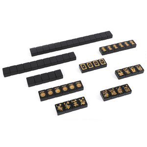 Mahjong Americano Moderno de 4 Niveles, Modelo Personalizado, 160 Fichas Acrílicas con Diseño de Leopardo y Tortuga, Portátil y Lujoso - Product Image 3