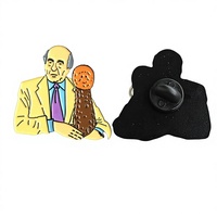 Broche Souvenir Métallique Saint-Valentin Thème Animal Émail Doux Forme Personnalisée Électroplaquée Cadeaux Promotionnels Vente Directe Usine