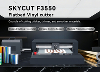 SKYCUT Cortadora Digital de Cama Plana F3550, la Más Vendida en China, para Etiquetas Adhesivas, Vinilo y Embalaje