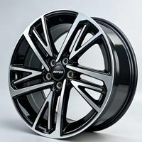 1 pièce Jante en alliage forgé RGFGD 15-26 pouces Noir finition usinée 5 trous Jantes de voiture personnalisées Garantie 1 an Rétrofit/Amélioration Y000