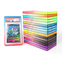 Casing Pelindung Kartu Permainan Pokemon, Gradasi Glitter TPU Silikon, Pelindung Kartu Graded PSA 35pt
