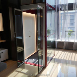 Простая в использовании домашняя дверь лифта стеклянная дверь лифта производитель индивидуальный Лифт ручной Лифт автоматическая дверь цены - Product Image 3