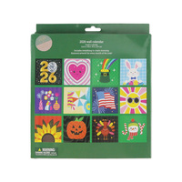 Calendrier mural de peinture diamant DIY 2026 – Thème Fêtes – Kit d'art diamant avec accessoires complets – Kit de loisirs créatifs