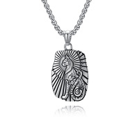 Kalung Berlapis Emas Liontin Jimat Dewa Kucing Hewan Mesir Kuno dari Baja Tahan Karat untuk Pria Perhiasan Fashion Grosir