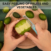 Rvs Dunschiller Kool Wortel & Potato Smerissen Multifunctionele Veggie En Fruit Dunschiller Set Van 3