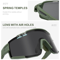 Lunettes de soleil tactiques personnalisées OEM pour l'entraînement sportif, le cyclisme, lunettes de tir TR90, verres interchangeables, lunettes de sport
