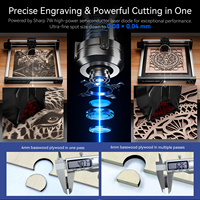 Высокоточный волоконный лазерный гравер для камня, пластика, дерева, акрила, кожи, металла, колец для птиц, нержавеющей стали для SWIFT 7W