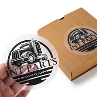 Etiquette avec logo personnalisé Autocollant imprimé adhésif imperméable en papier vinyle Autocollants ronds en rouleau Etiquettes d'emballage Autocollants personnalisés