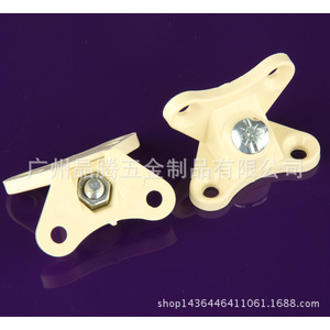 Jingteng Plastic Butterfly Corner <b>Bracket</b> 0013 Beige <b>Black</b> Transparent Furniture Cabinet Wardrobe Connection Right Angle Fixing - Product Image 4