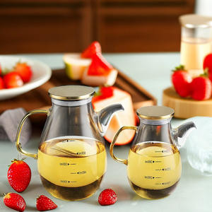 Claro a prueba de calor a prueba de fugas aceite no colgante hogar cocina <span class=keywords><strong>restaurante</strong></span> salsa de soja vinagre con olla de aceite de vidrio graduado con acero - Product Image 6