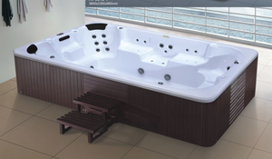 <span class=keywords><strong>Vasca</strong></span> Idromassaggio Esterna Grande con 6-10 Posti, Jacuzzi con Cascata e TV - Product Image 3