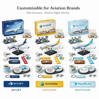 Kit de Regalo de Aviación Personalizado con Modelo de Avión, Accesorios de Viaje, Ropa y Artículos con Temática de Aviación para Programas de Marca