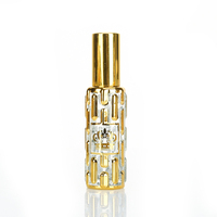Mini Parfum Exquis 10ml Huile de Parfum Rechargeable DIY Baumes Parfumés Délicats sur Distributeur Doré Arabe pour Contenant