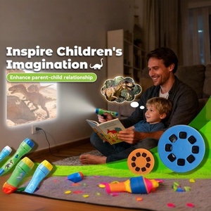 Proyector de Juguete con <span class=keywords><strong>Linterna</strong></span> para <span class=keywords><strong>Niños</strong></span> con 24 Imágenes de Dinosaurios, Luz Nocturna Educativa, Proyector de Cuentos para Dormir para <span class=keywords><strong>Niños</strong></span> - Product Image 4