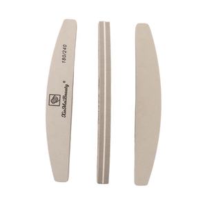 Emballage individuel Tampon à ongles gris 100/180 et 150/220 et 180/180 Grit 100/100 Grit 180/240 Grit Lime éponge en forme de demi-lune - Product Image 1