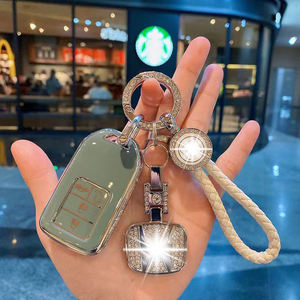 Échantillon gratuit 2021-2022 pour Honda CRV Civic Accord Gold TPU housse de clé de voiture 5 boutons support de télécommande coque de clé de voiture - Product Image 5