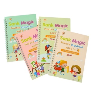 Cuaderno de Práctica de Caligrafía Mágica, 4 Piezas, Cuaderno de Escritura en Inglés para Niños, Libro de Impresión Caligráfica, Entrenamiento de Caligrafía Infantil - Product Image 5