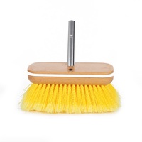Brosse de nettoyage de pont en nylon extra doux de 6 pouces, jaune, pour le nettoyage des bateaux