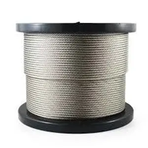 Stainless Wire Rope AISI 304 316 3mm 4mm 5mm 6mm 7mm 8mm 9mm 10mm Stainless Steel Wire Rope