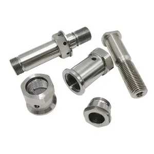 OEM Precision Auto Lathe Stainless Steel Small Parts Turning CNC Machining Shaft bushing Parts