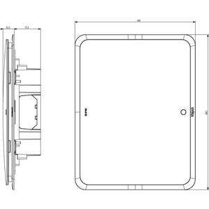Vimar V53124.B Tablero de Distribución Empotrado de 2 Módulos con Carril DIN, Plástico Blanco, IP40 - Product Image 2