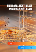 LINUO Plaque de cuisson en verre résistant à la chaleur de haute qualité pour le four Plaque de cuisson en verre anti-rayures pour micro-ondes