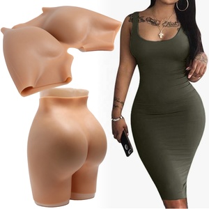 New Arrivals Women Silicone Abundant Buttocks Push up Panty Shapewear <strong>Realistic</strong> Padded Hip Pants Silicon <strong>Butt</strong> and Hip Enhancer - Product Image 1