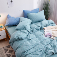 Stock vente en gros d'usine drap-housse confortable en jersey de coton king size avec deux taies d'oreiller