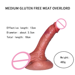 Echthaut künstlicher Penis großer <span class=keywords><strong>Dildo</strong></span> riesiger Silikon-<span class=keywords><strong>Dildo</strong></span> mit starker saugglocke - Product Image 3